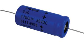 VISHAY 53D472G035HL6 Electrolytic Capacitor, Tubular, 4700 µF, 35 V, ± 10%, PC Pin, 1000 hours @ 105°C, Polar