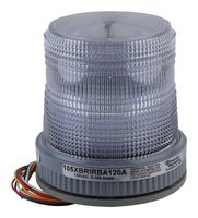 EDWARDS SIGNALING PRODUCTS 105XBRIRBA120A Indicator, XTRA-BRITE, Amber, Blue, Red, NEMA 4X, 92mm Dia., 111mm Ext. Depth