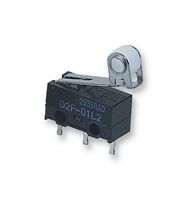 ARATAS (FORMERLY OMRON COMPONENTS) D2F-L2 Microswitch, Ultra Subminiature, Hinge Roller Lever, SPDT, Solder, 3 A, 30 V