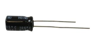 NICHICON UHE1J330MED1TD Electrolytic Capacitor, Miniature, 33 µF, 63 V, ± 20%, PC Pin, 1000 hours @ 85°C, Polar