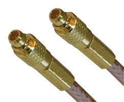 AMPHENOL RF 265101-01-06.00 RF / Coaxial Cable Assembly, 6 ", 152 mm, RG316, MMCX Straight Plug, MMCX Straight Plug, 50 ohm