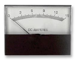 JEWELL / MODUTEC 2SDAA015 Analog Panel Meter, Self Shielded, No Spec Calibration Needed, DC Current, 0A to 15A