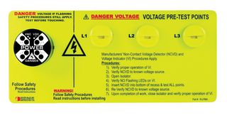 GRACE TECHNOLOGIES R-1A0033W-NPLPH Permanent Electrical Safety Device, Flashing, 25.4mm Dia., 101.6mm Ext. Depth