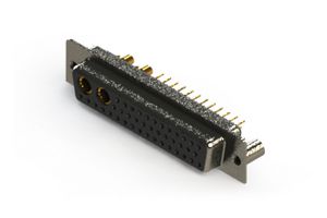 EDAC 628-43W2224-2N3 Combination Layout D Sub Connector, 628C Series, DD-43W2, Receptacle, 43 Contacts