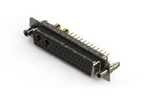 EDAC 628-43W2224-4N6 Combination Layout D Sub Connector, 628C Series, DD-43W2, Receptacle, 43 Contacts