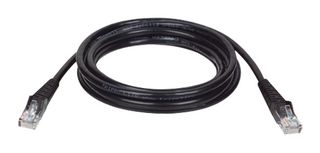 EATON TRIPP LITE N001-025-BK Network Cable, Cat5, RJ45 Plug to RJ45 Plug, 7.62 m, 25 ft, Black