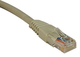 EATON TRIPP LITE N002-075-GY Ethernet Cable, Cat5e, Cat5e, RJ45 Plug to RJ45 Plug, UTP (Unshielded Twisted Pair), Gray, 22.86 m