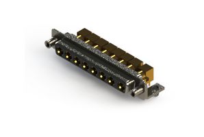 EDAC 630-8W8-640-7N5 Combination Layout D Sub Connector, 630C Series, DC-8W8, Receptacle, 8 Contacts, 8 Coax, Solder