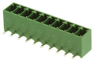 MULTICOMP PRO MCTE-03A10 Terminal Block, Header, 3.5 mm, 10 Positions, 12 A, 150 V, Through Hole Right Angle
