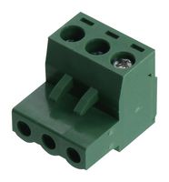 HOSA PHX-100F BULK Pluggable Terminal Block, 5.08 mm, 3 Positions, Screw