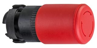 SCHNEIDER ELECTRIC ZA2BS834 Switch Actuator, Mushroom, Red, Schneider Harmony XAC Series Emergency Stop Switches, IP65