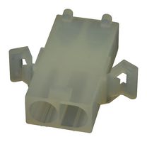 MOLEX 19-09-2027 Connector Housing, Natural, Standard .093" 3191 Series, Plug, 2 Positions, 6.7 mm