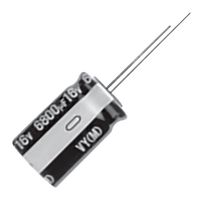 NICHICON UVY2C100MPD Electrolytic Capacitor, 10 µF, 160 V, ± 20%, Radial Leaded, 2000 hours @ 105°C, Polar
