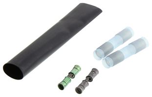 RAYCHEM - TE CONNECTIVITY D-436-0133 Butt Splice, Blue, 22 AWG, 16 AWG, 1.34 mm², PVDF (Polyvinylidene Fluoride)