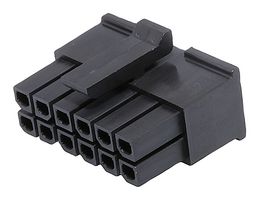 MOLEX 43025-1208 Connector Housing, Micro-Fit 3.0 43025 Series, Receptacle, 12 Positions, 3 mm