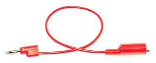 MUELLER ELECTRIC BU-P1166-12-2 Alligator Clip to Banana Plug Test Lead, Alligator Clip, 4mm Stackable Banana Plug