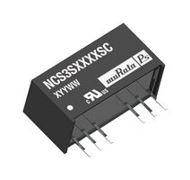 MURATA POWER SOLUTIONS NCS3S1215SC Isolated Through Hole DC/DC Converter, ITE, SIP, 4:1, 3 W, 1 Output, 15 V