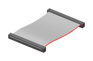 SAMTEC TCSD-10-D-02.00-01-N Ribbon Cable, IDC Receptacle to IDC Receptacle, 20 Positions, 2 ", 50.8 mm, 2 mm