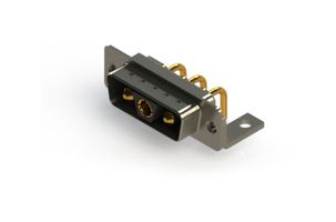 EDAC 629-3WK3640-1TC Combination Layout D Sub Connector, 629C Series, DA-3WK3, Plug, 3 Contacts, 3 Power, Solder