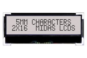 MIDAS DISPLAYS MCCOG21605D6W-FPTI