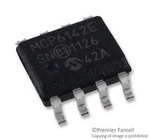MICROCHIP MCP6142-E/SN Operational Amplifier, Dual, 2 Channels, 100 kHz, 0.024 V/µs, 1.4V to 6V, SOIC, 8 Pins