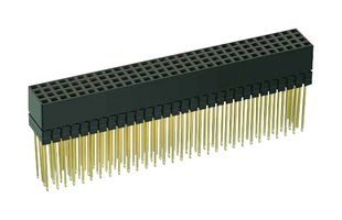 HARWIN M22-6003005 PCB Receptacle, PC104, Board-to-Board, 2 mm, 4 Rows, 120 Contacts, Through Hole Mount, M22 Series