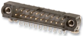 HARWIN M80-5402042 Pin Header, Dual in Line, Wire-to-Board, 2 mm, 2 Rows, 20 Contacts, Through Hole Right Angle
