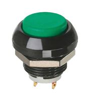 APEM ICP3SAD2 Industrial Pushbutton Switch, IC Series, 13.6 mm, SPST-NO, Momentary, Round Flat, Black