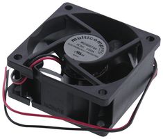 MULTICOMP MC002706 DC Axial Fan, 24 V, Square, 60 mm, 25 mm, Vapo Bearing, 23.5 CFM