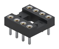 MILL-MAX 115-47-308-41-001000 IC & Component Socket, 8 Contacts, DIP Socket, 2.54 mm, 115 Series, 7.62 mm, Beryllium Copper