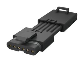AMPHENOL COMMUNICATIONS SOLUTIONS FLHM6C008C0 Cable Assembly, Mini, Wire to Board Plug to Wire to Board Receptacle, 6 Positions, 2.5 mm, 1 Row