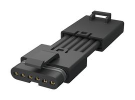 AMPHENOL COMMUNICATIONS SOLUTIONS FLHM6P008C0 Cable Assembly, Mini, Wire to Board Plug to Wire to Board Receptacle, 6 Positions, 2.5 mm, 1 Row