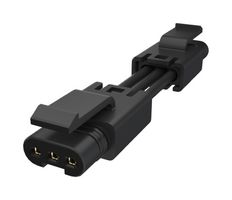 AMPHENOL COMMUNICATIONS SOLUTIONS FLHT3C008A0 Cable Assembly, Mini, Wire to Board Plug to Wire to Board Plug, 3 Positions, 2.5 mm, 1 Row, 1 m
