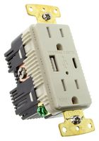 HUBBELL WIRING DEVICES USB15AC5LAWR