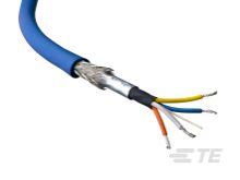RAYCHEM - TE CONNECTIVITY 2320808-1 Networking Cable, High Speed Rail Data, Quad Core, Per Foot, Shielded, Cat5e, 22 AWG