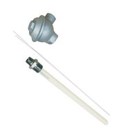 OMEGA SAT-30-12 Thermocouple, S, 0 °C, 1650 °C, Ceramic