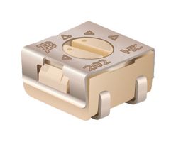 BOURNS 3314G-1-501E Trimmer, Single Turn, Cermet, Top Adjust, 500 ohm, Surface Mount, 1 Turns