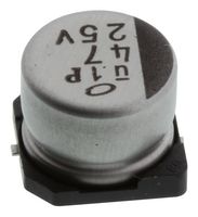 NICHICON UUX1E470MCL1GS SMD Aluminum Electrolytic Capacitor, Radial Can - SMD, 47 µF, 25 V, 2000 hours @ 85°C, Polar