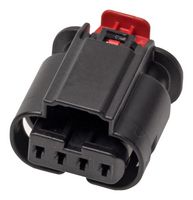 MOLEX 34900-4125 Automotive Connector Housing, Black, Key F, Long Shroud, MXP120 Sealed 34900 Series, Receptacle