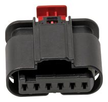 MOLEX 34900-6119 Automotive Connector Housing, Black, Key A, Medium Shroud, MXP120 Sealed 34900 Series, Receptacle