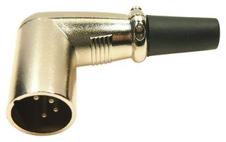 MULTICOMP PRO MP60964N XLR Connector, Pin, 4 Contacts, Plug, Cable Mount, Metal Body, MP Right Angle XLR
