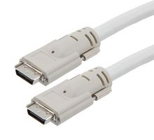 L-COM CLCA03-3M Computer Cable, SDR 26 Position Plug, SDR 26 Position Plug, 9.8 ft, 3 m, Ivory, CLCA03 Series