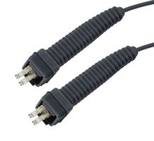 L-COM FOCB016024N01M Fiber Optic Cable, OM3 Multimode, 2 Fibers, LC Duplex to LC Duplex, 3.3ft Length