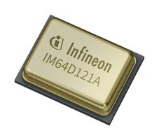 INFINEON IM64D121AXTMA1 Microphone, MEMS, Omnidirectional, -26 dB, 121 dB AOP, 64dB SNR, 5 Pin, 1.62 to 3.6V