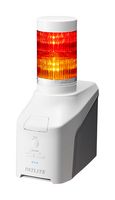 PATLITE NHB6-2-RY Signal Tower, 2 Tier, Amber/Red, AC Adaptor, 80 dB, Ethernet Connector, 5 Tone, 240 VAC/ 24 VDC