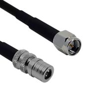 SIRETTA ASMQM1500A058L11 RF / Coaxial Cable Assembly, Low Loss, 6GHz Frequency, 49.2 ft, 15 m, SLL200, QMA Plug, SMA Plug