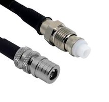 SIRETTA ASMQM1000F058L11 RF / Coaxial Cable Assembly, Low Loss, 6GHz Frequency, 32.8 ft, 10 m, SLL200, QMA Plug, FME Jack