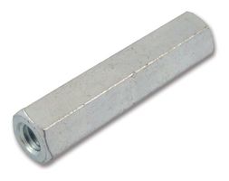 ETTINGER 005.04.173 Standoff, Nickel Plated, Brass, M4, Hex Female, 17 mm, 17 mm