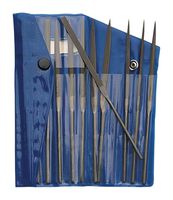 DURATOOL FILE SET 1 Needle File Set, Cut 2, 165 mm Blade, Swiss Pattern, 12 Piece