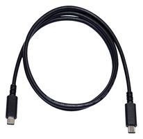 MULTICOMP PRO MC000998 USB Cable, USB Type C Plug, USB Type C Plug, 1 m, 3.3 ft, USB 3.1, Black